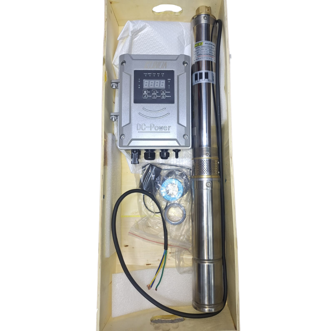 Kunda 1000W Solar Submersible Water Pump – DC96V, 110m Head, 3.5m³/h Flow