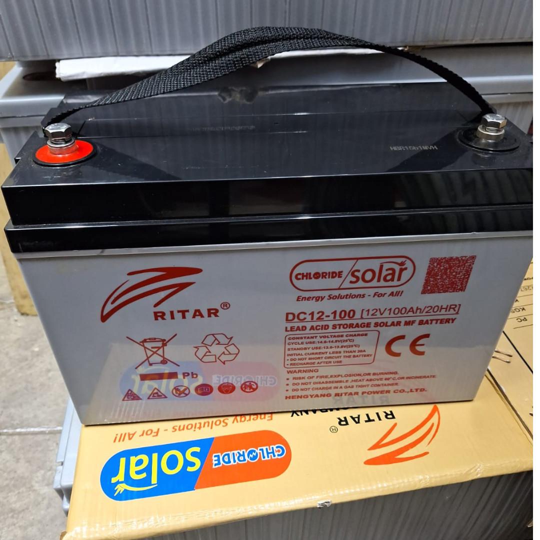 Ritar DC12-100 Lead Acid Solar Battery – 12V 100Ah