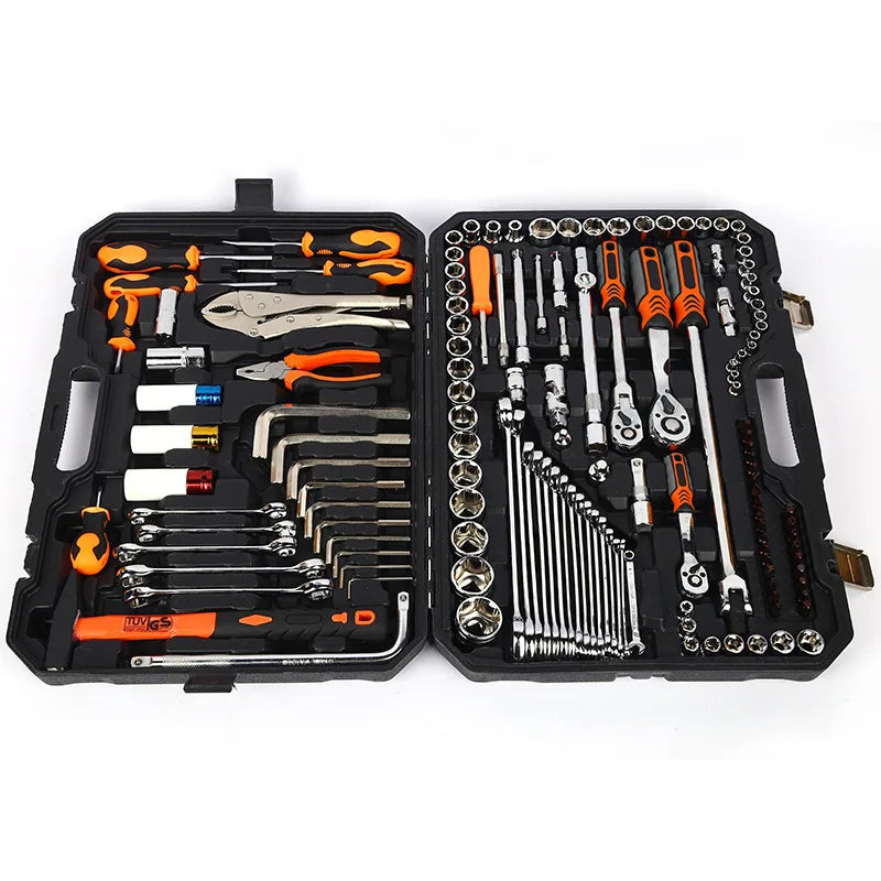 Combination 142-Piece Steam Turbine Repair Set – Wrench & Pliers Tool Kit