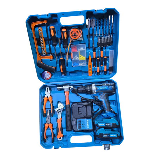 Makita 36V Cordless Drill & 108-Piece Tool Set
