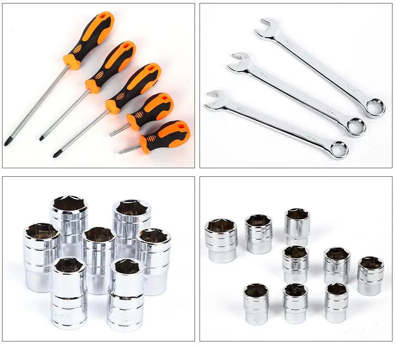 Combination 142-Piece Steam Turbine Repair Set – Wrench & Pliers Tool Kit