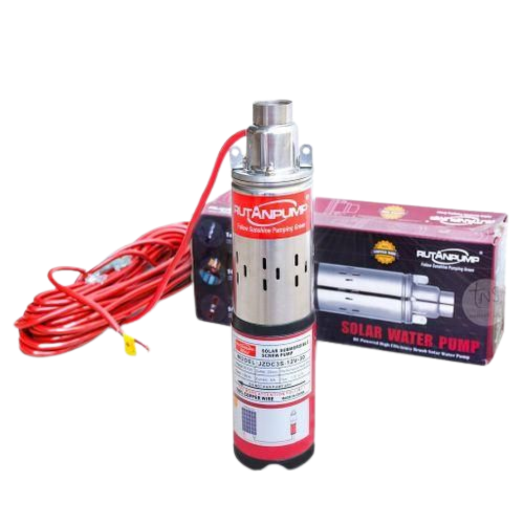 RUTANPUMP Solar Submersible Water Pump – 24V, 250W | 50m Lift | 1500 L/h Flow Rate