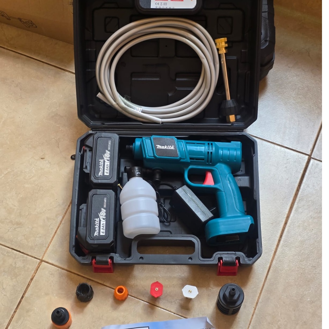 Makita Heavy Duty Cordless Car Wash Gun – 18V 6.0Ah (2 Batteries)