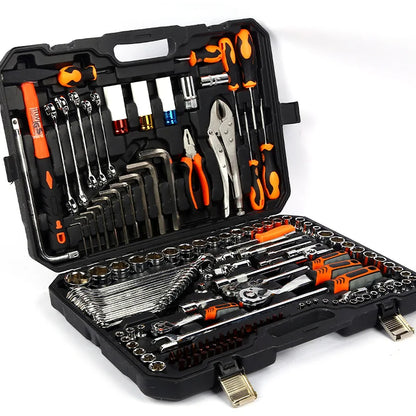 Combination 142-Piece Steam Turbine Repair Set – Wrench & Pliers Tool Kit