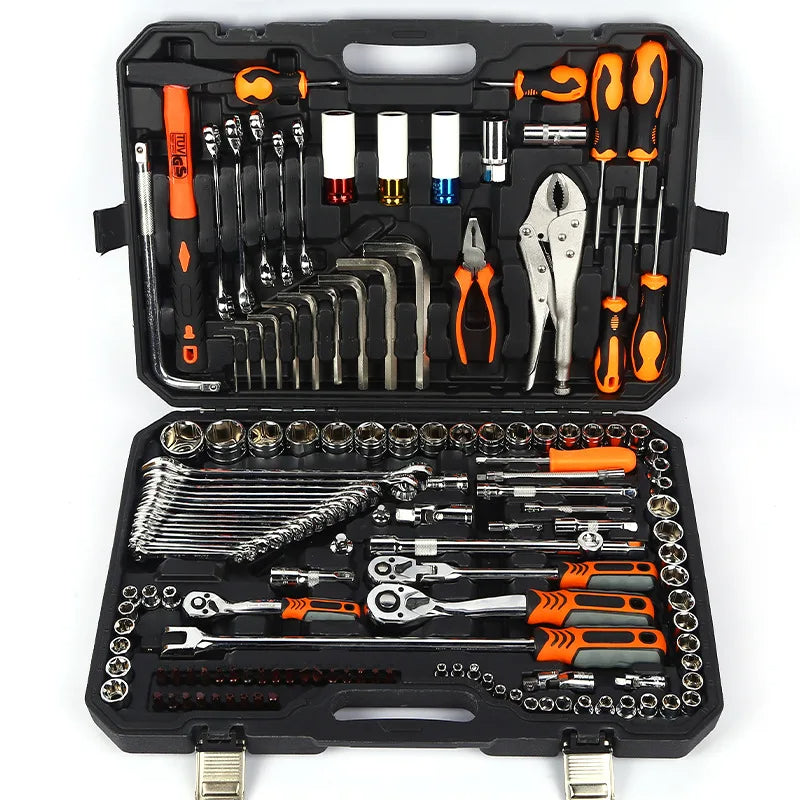 Combination 142-Piece Steam Turbine Repair Set – Wrench & Pliers Tool Kit