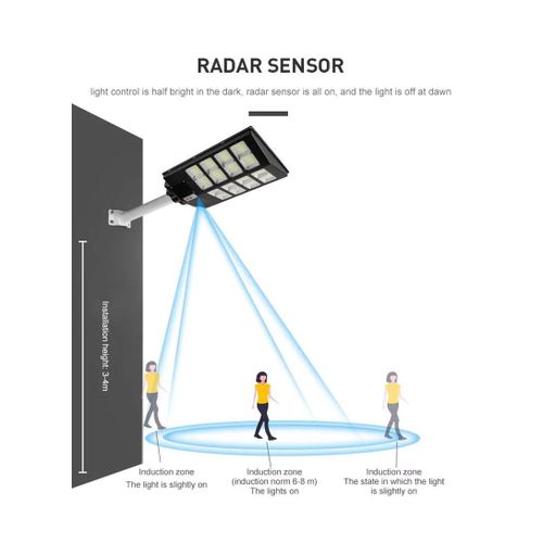 800W Solar Street Light – High-Power Outdoor Illumination