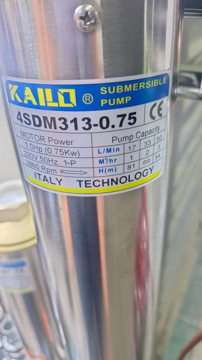 Kailo Submersible Water Pump AC with FREE Float Switch