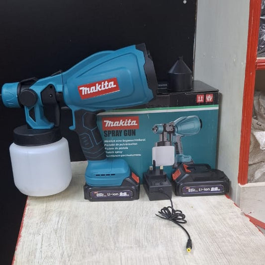Makita Cordless Spray Gun – With 2 Batteries + Fast Charger | Professional Paint Sprayer