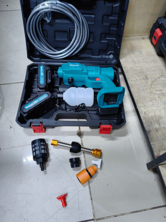 Makita 88V Cordless Car Wash Machine – High-Pressure Portable Washer (2 Batteries Included)