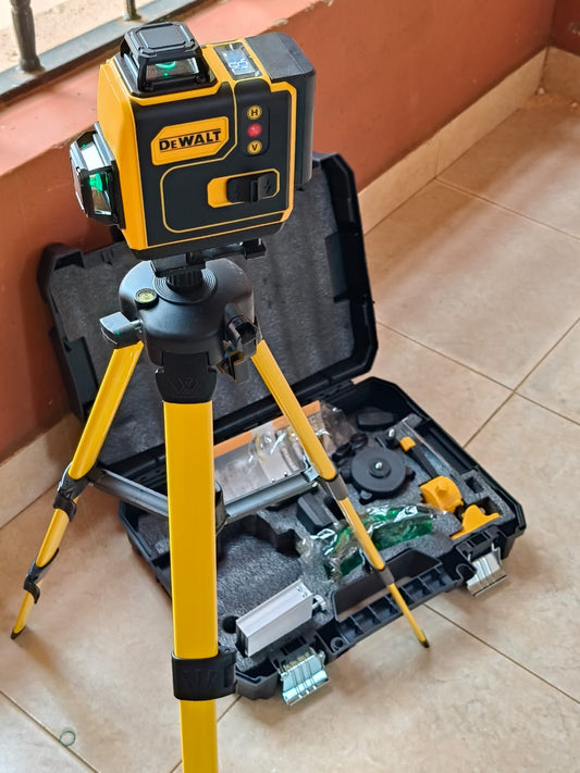 DeWalt 16-Line 4D Laser Level – High-Precision Self-Leveling Tool (With Tripod + 2 Batteries)