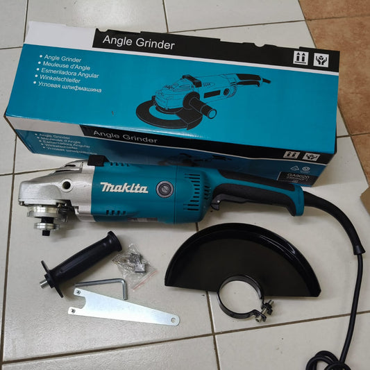 Makita 9" Heavy-Duty Angle Grinder – High Power for Cutting, Grinding & Polishing