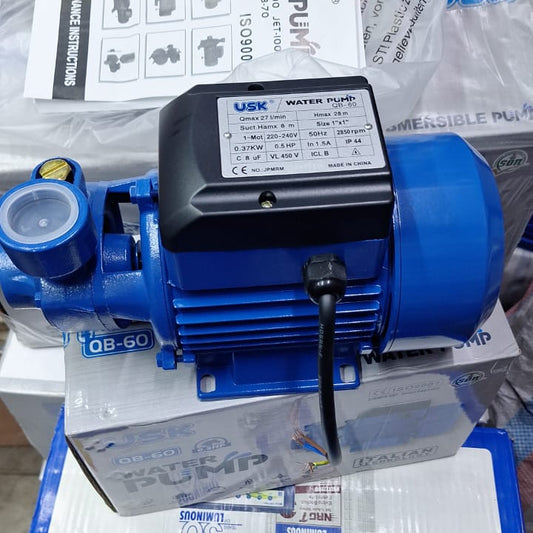 USK QB-60 Electric Water Pump – 0.5HP (370W)