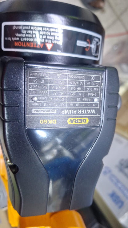 DERA 0.5HP Surface Booster Water Pump (DK60)