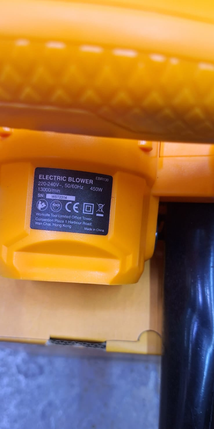 Worksite 450W Electric Blower – Powerful Dust & Debris Cleaner (EBR130)