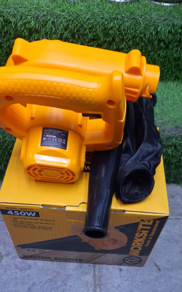 Worksite 450W Electric Blower – Powerful Dust & Debris Cleaner (EBR130)