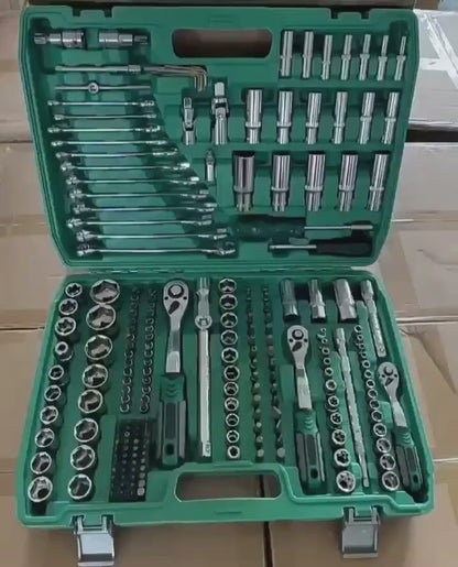 216Pcs Full Set Socket Wrench & Maintenance Toolbox