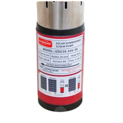 RUTANPUMP Solar Submersible Water Pump – 24V, 250W | 50m Lift | 1500 L/h Flow Rate